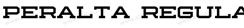 Peralta Regular字体转换